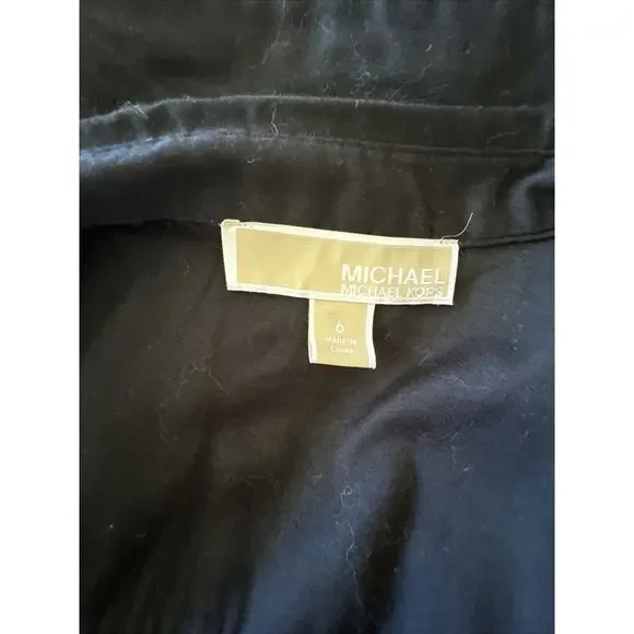 Michael Kors Shirt Womens 6 Medium Button Up Long Sleeve Collared Pocket Ladies - Picture 3 of 4